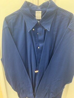 Brooks Brothers Blue and Black Striped Shirt